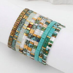 NWT / NIB Koss Aura 10 Bracelet Set (Miyuki beads)